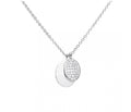 SILV ZIRC DIAMONFIRE OVAL PAVE TAG NLET