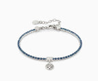 148611/034 SILV BLUE CRYST TREE OF LIFE BLET CHIC & CHARM