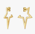 134322/012Nomination Ecclettica Gold Colour Steel Star Earrings