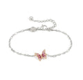 241102/040 NOMINATION SILVER & RGP CZ BUTTERFLY BRACELET - CRYSALIS