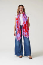 GIANT WILLOW VIOLET SCARF by ONE HUNDRED STARS