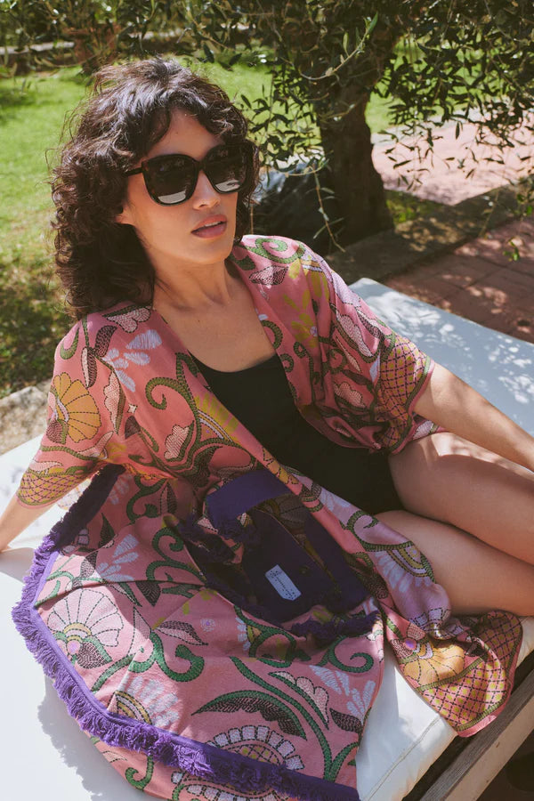 GIANT KANTHA DUSK SLOUCHG BAG by 100 Stars | BSLKANDUS