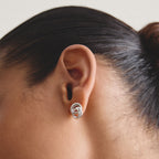 THOMAS SABO SILVER CZ TOGETHER STUD EARRINGS - H2352-051-14