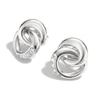 THOMAS SABO SILVER CZ TOGETHER STUD EARRINGS - H2352-051-14