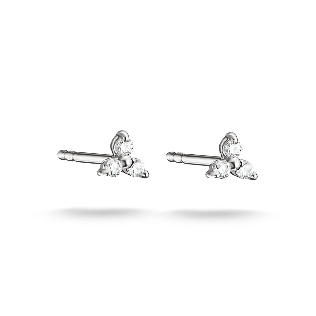 THOMAS SABO SILVER 3 CZ SMALL STUD EARRINGS - H2368-051-14