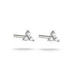 THOMAS SABO SILVER 3 CZ SMALL STUD EARRINGS - H2368-051-14