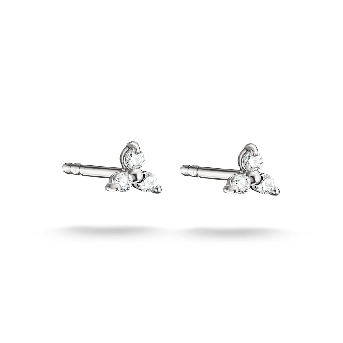 THOMAS SABO SILVER 3 CZ SMALL STUD EARRINGS - H2368-051-14