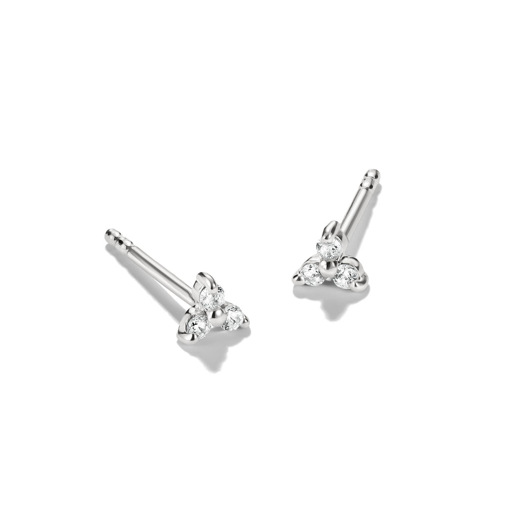 THOMAS SABO SILVER 3 CZ SMALL STUD EARRINGS - H2368-051-14