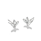 THOMAS SABO SILVER SMALL FLOWER CZ SET STUD EARRINGS