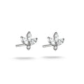 THOMAS SABO SILVER SMALL FLOWER CZ SET STUD EARRINGS