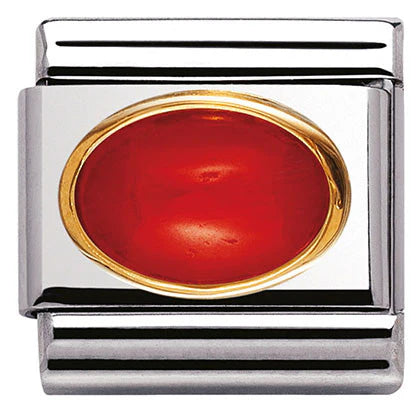 030502/11 NOM OVAL RED CORAL - OVAL HARD