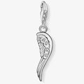 T SABO SILV CZ ANGEL'S WING CHARM