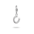T SABO SILV CZ HORSESHOE PEND CHARM