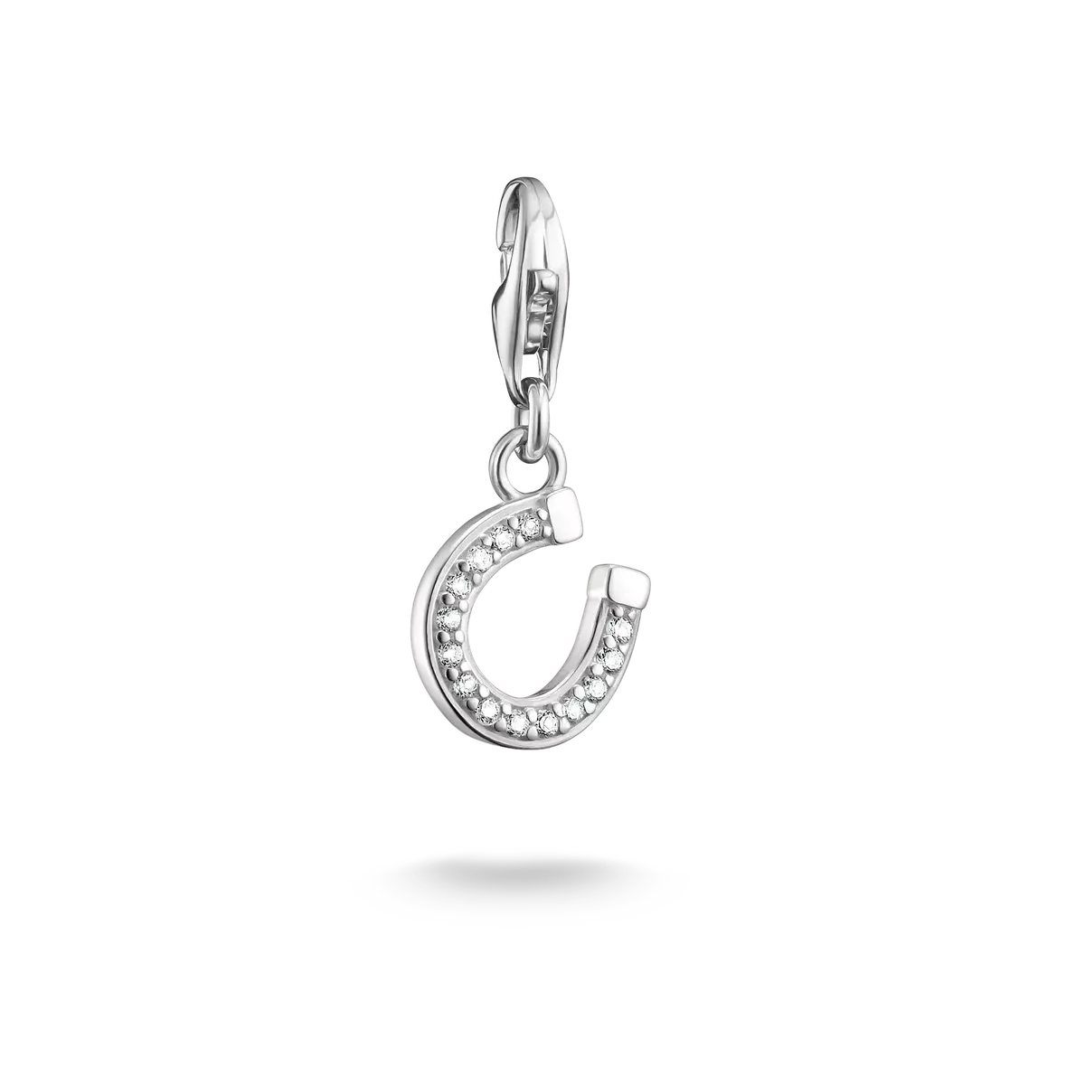 T SABO SILV CZ HORSESHOE PEND CHARM