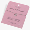 SILVER WHISPER MOTHER & DAUGHTER TRACE BEAD BRACELET