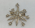 9YG 2.9G PEARL SET OPEN STAR PEND / BROOCH | PRE OWNED