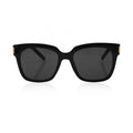 SUNGLASSES | BLK SQUARE FRAME BLK LENS ROMA by Katie Loxton