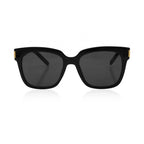 SUNGLASSES | BLK SQUARE FRAME BLK LENS ROMA by Katie Loxton