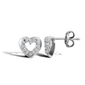 9WG CZ OPEN HEART STUD ERS