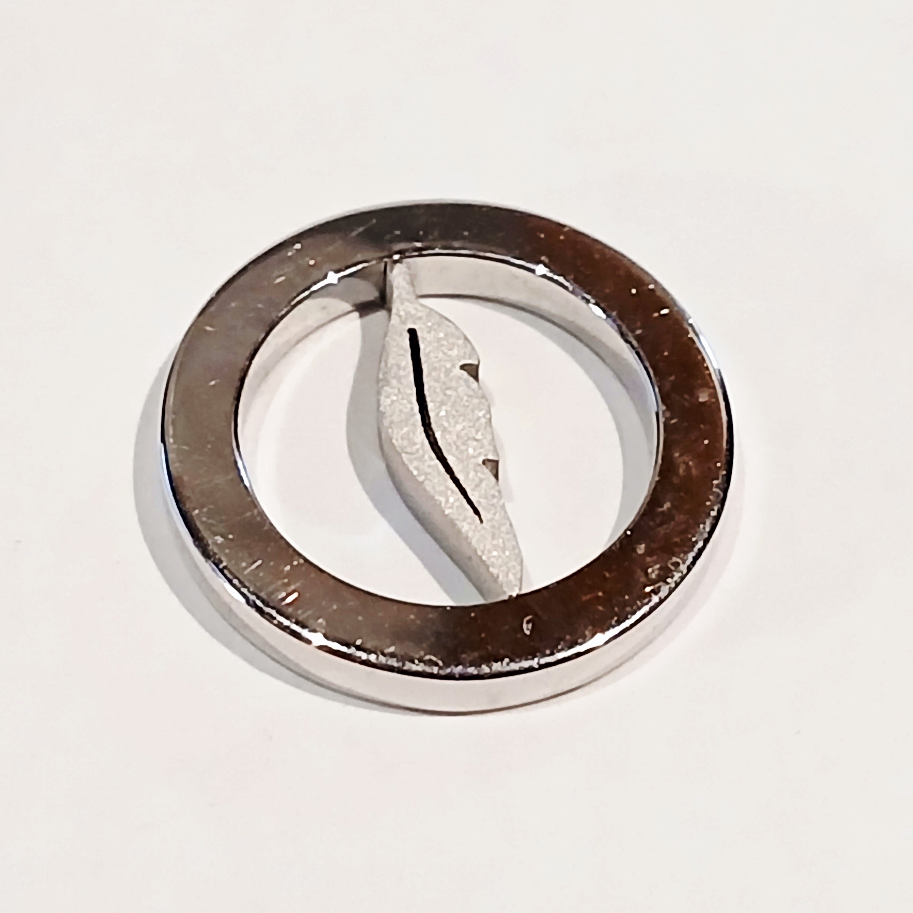 JUST J 15MM SILVER FEARLESS CHARM