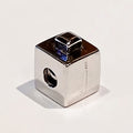 JUST J SILVER CUBE PUSH LOCK CHARM