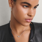 SILVER CZ SET & TOGTHER CIRCLE PENDANT & CHAIN by Thomas Sabo
