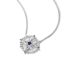 Thomas Sabo SILVER BLUE CZ SET RND STAR DESIGN PENDANT & CHAIN