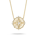 Thomas Sabo GOLD COLOUR CZ SET RND STAR PENDANT & CHAIN