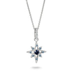 Thomas Sabo SILVER BLUE CZ SET Pendant & Chain