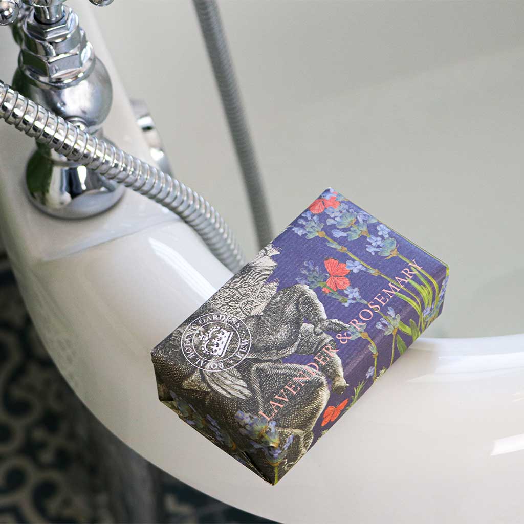 KEW GARDENS LAVENDER & ROSEMARY SOAP 240G BAR by CHRISTINA MAY