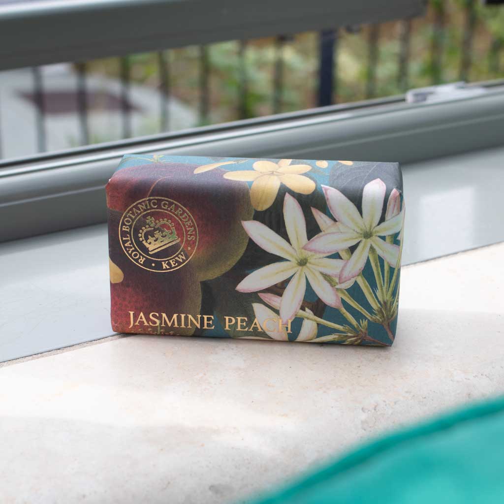 KEW GARDENS JASMINE PEACH SOAP 240G BAR by CHRISTINA MAY