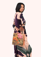 MIDNIGHT ORCHID PURPLE & PEACH LUX JACKET by POWDER (Small/Medium)