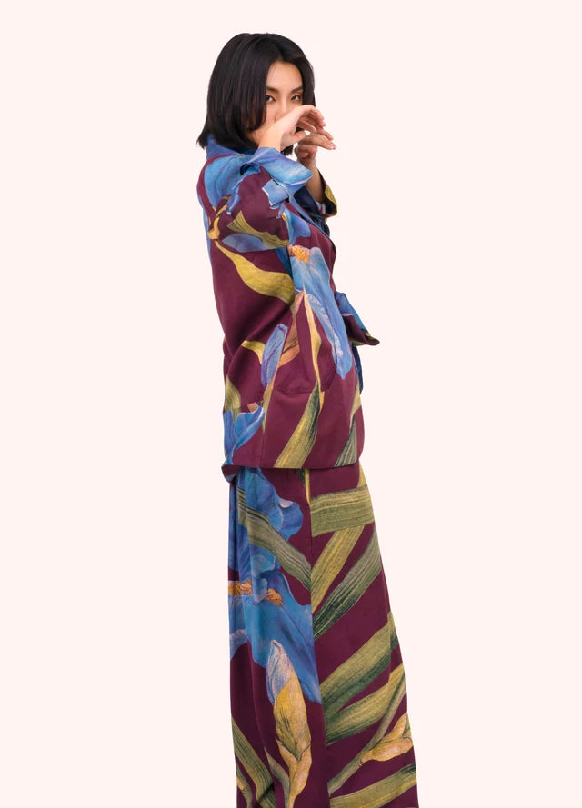 IRIS PURPLE & BLUE LUX TROUSERS by POWDER (Medium/Large)