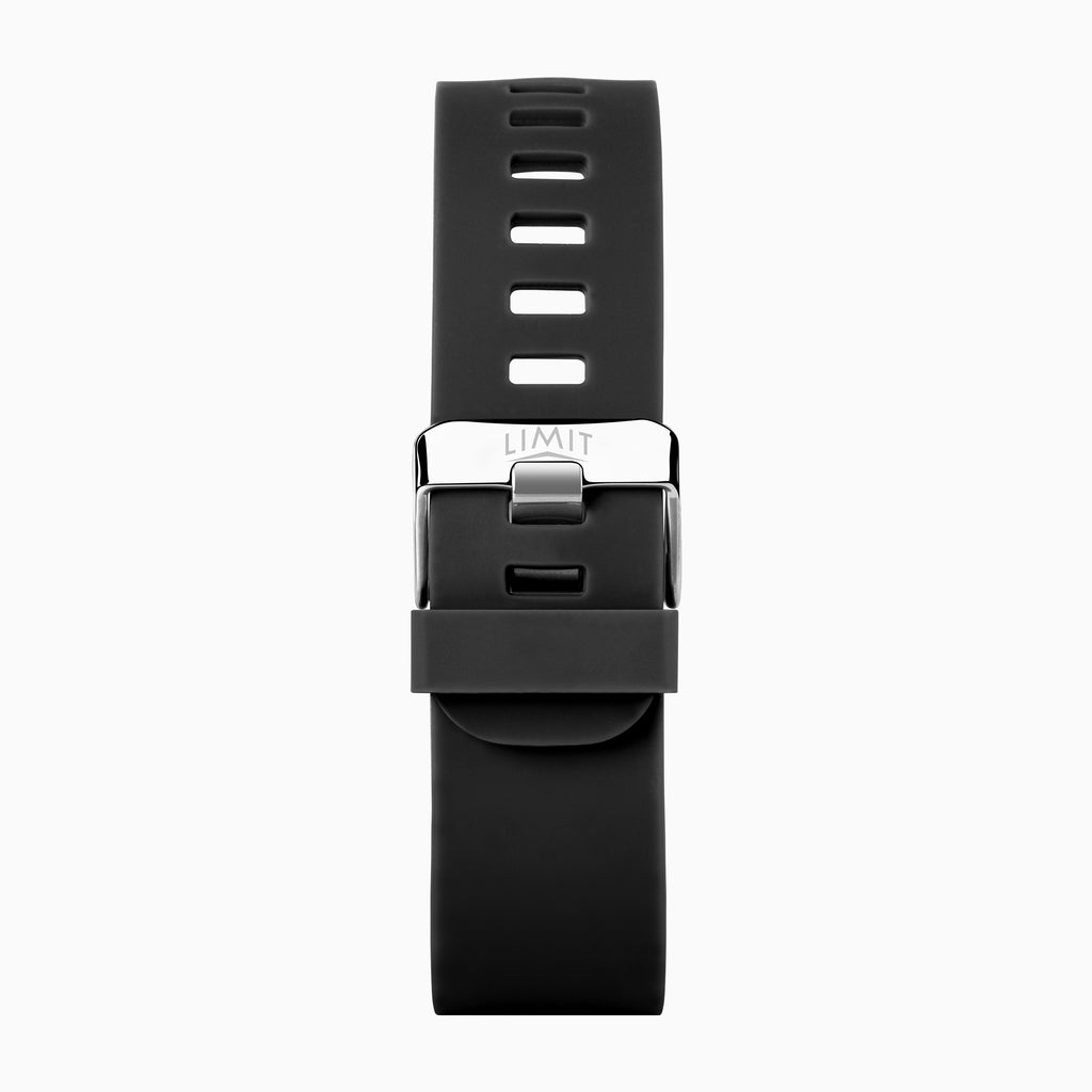BLACK LIMIT DIGITAL RECT SMART SILICONE STRAP WATCH