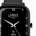 BLACK LIMIT DIGITAL RECT SMART SILICONE STRAP WATCH