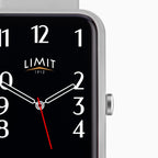 GREY LIMIT DIGITAL RECT SMART SILICONE STRAP WATCH