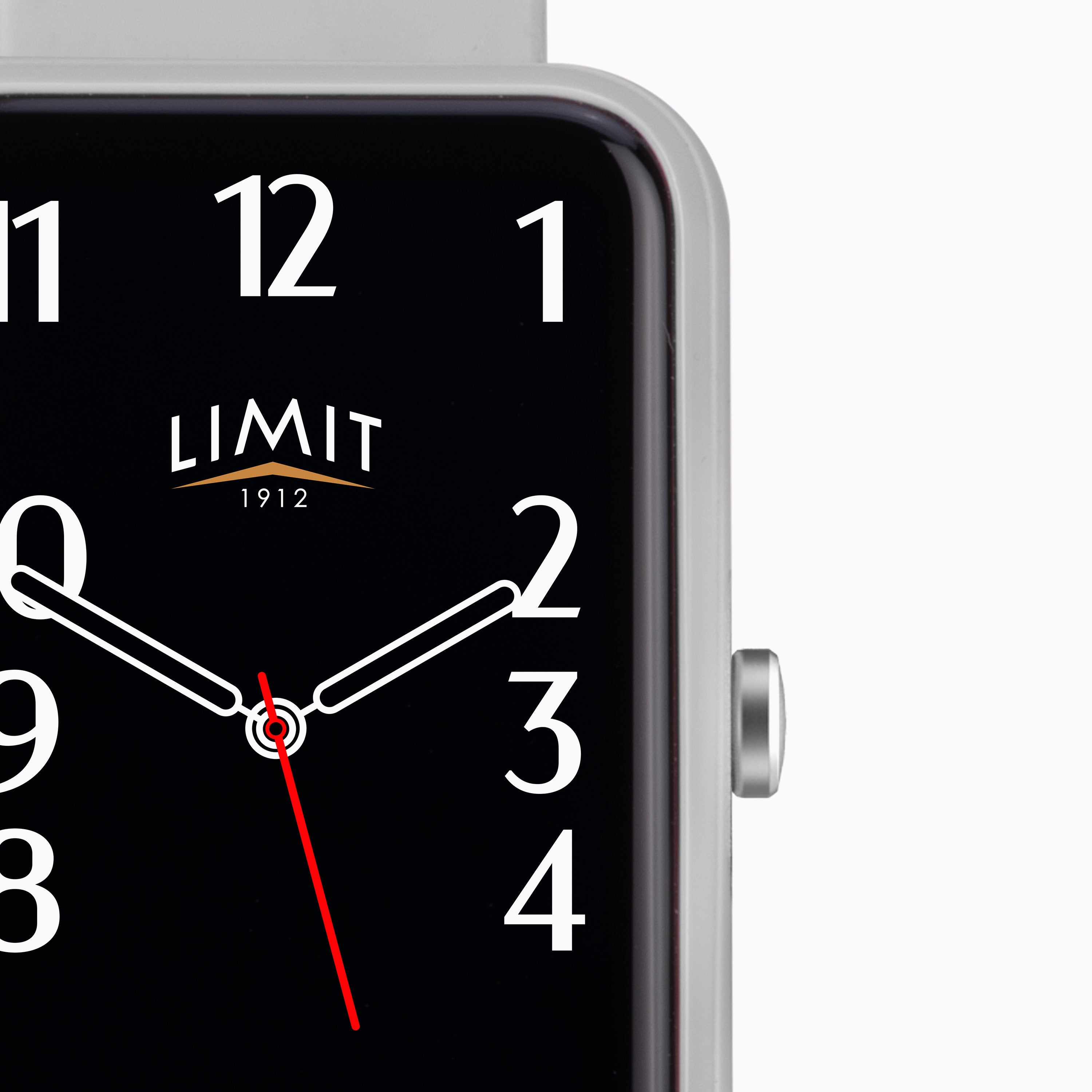 GREY LIMIT DIGITAL RECT SMART SILICONE STRAP WATCH