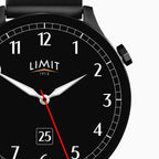 BLACK LIMIT DIGITAL ROUND SMART SILICONE STRAP WATCH