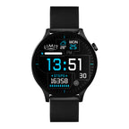 BLACK LIMIT DIGITAL ROUND SMART SILICONE STRAP WATCH
