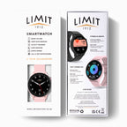 PINK LIMIT DIGITAL ROUND SMART SILICONE STRAP WATCH