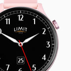 PINK LIMIT DIGITAL ROUND SMART SILICONE STRAP WATCH