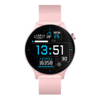 PINK LIMIT DIGITAL ROUND SMART SILICONE STRAP WATCH