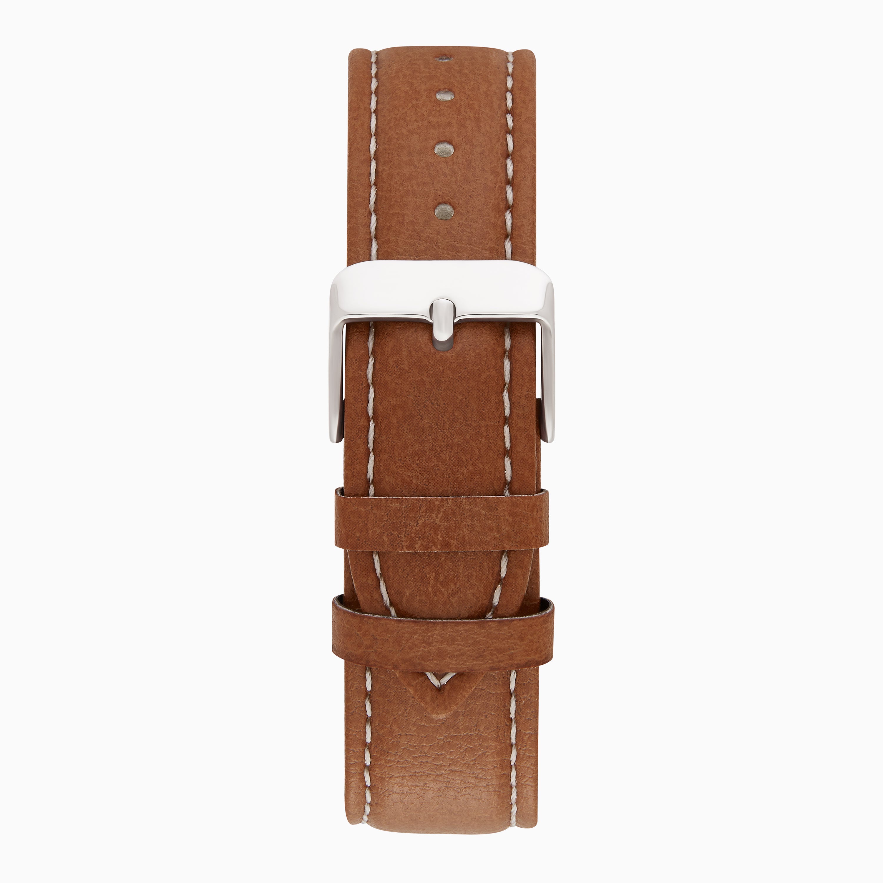 GENTS LIMIT WM RND BLUE DL. TAN STRAP WATCH