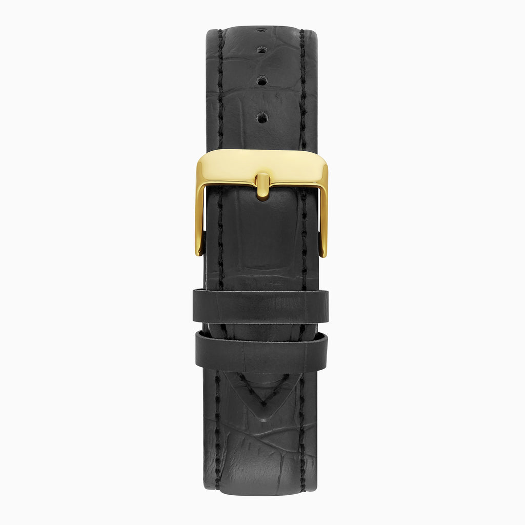 GENTS LIMIT GP RND BLK DL. BLK STRAP WATCH