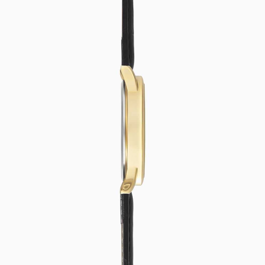 GENTS LIMIT GP RND BLK DL. BLK STRAP WATCH