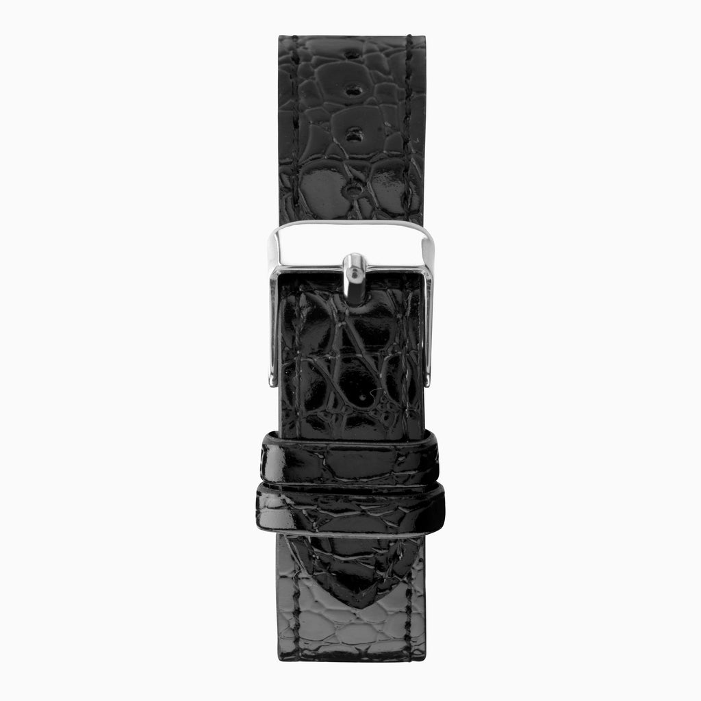 GENTS LIMIT SILV COLOUR RND WHT DL. EASY READER STRAP WATCH