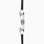 GENTS LIMIT SILV COLOUR RND WHT DL. EASY READER STRAP WATCH