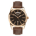 GENTS LIMIT RGP RND BLK DL. DAY DATE STRAP WATCH