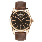GENTS LIMIT RGP RND BLK DL. DAY DATE STRAP WATCH