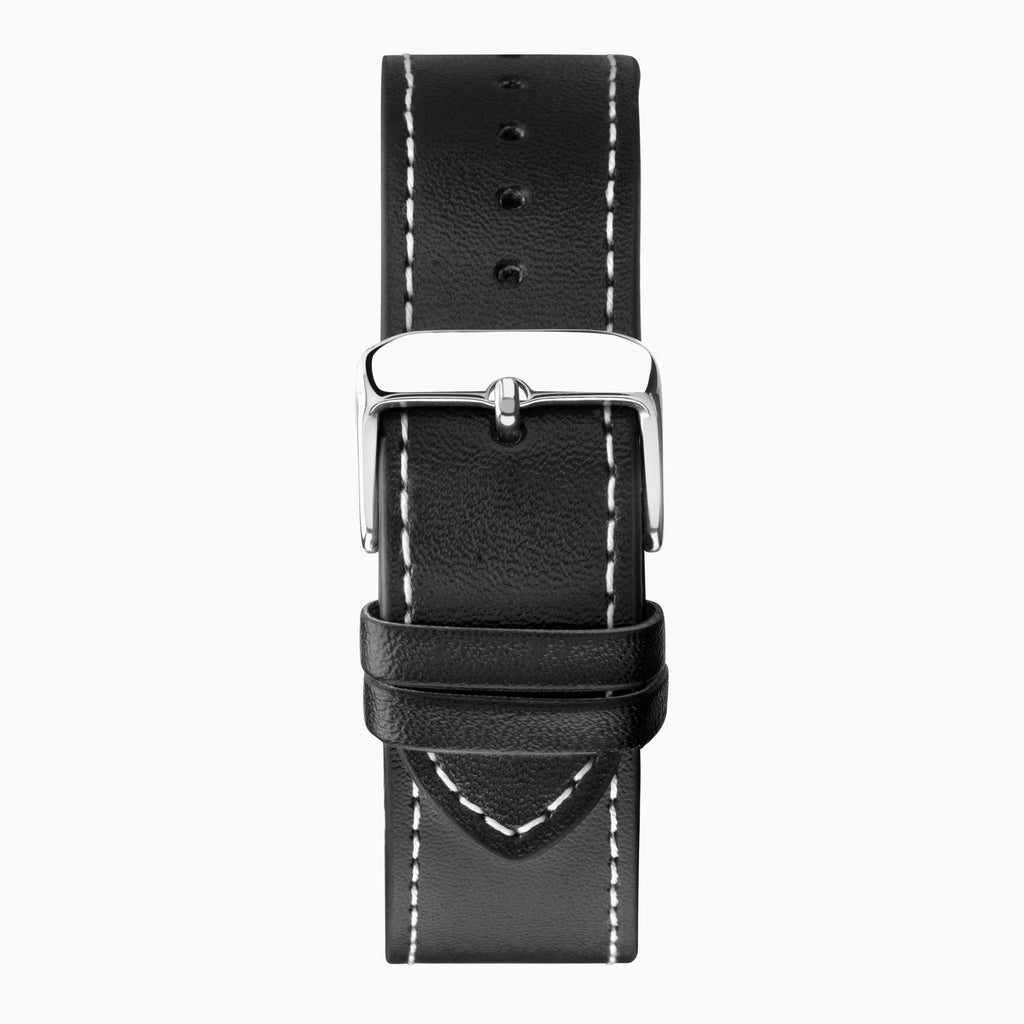 GENTS LIMIT WM RND BLK DL. DAY DATE PILOT STRAP WATCH
